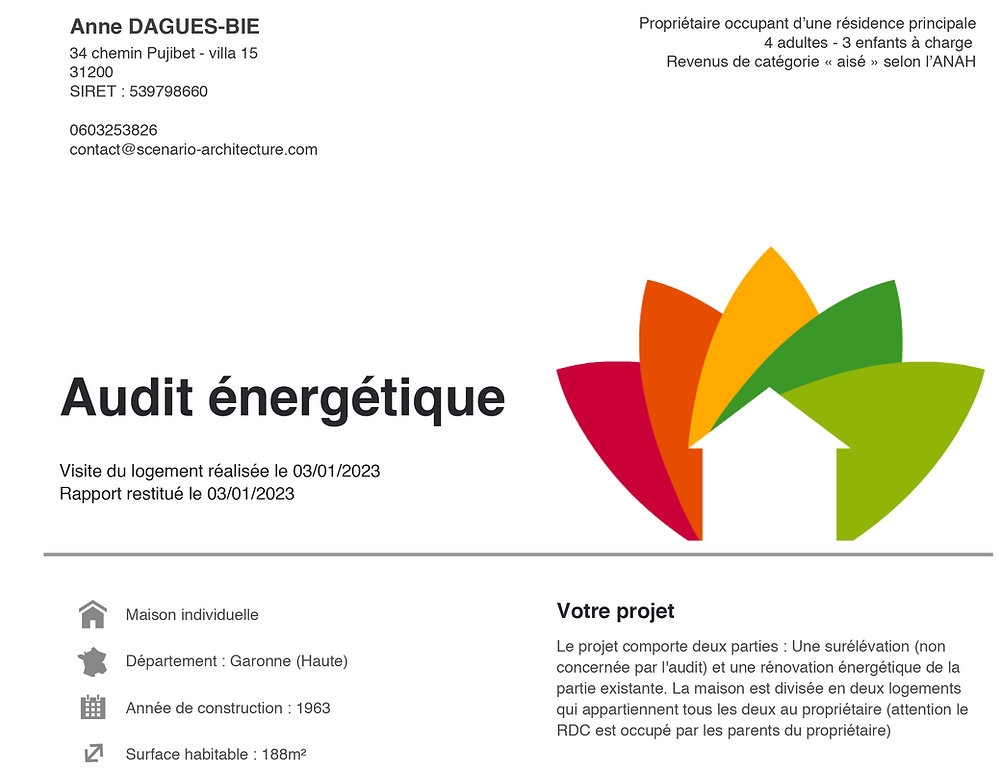 audit énergétique Anah