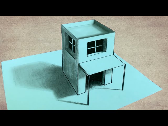 dessin 3D de maison