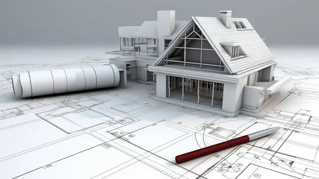 dessin maison 3D AutoCAD